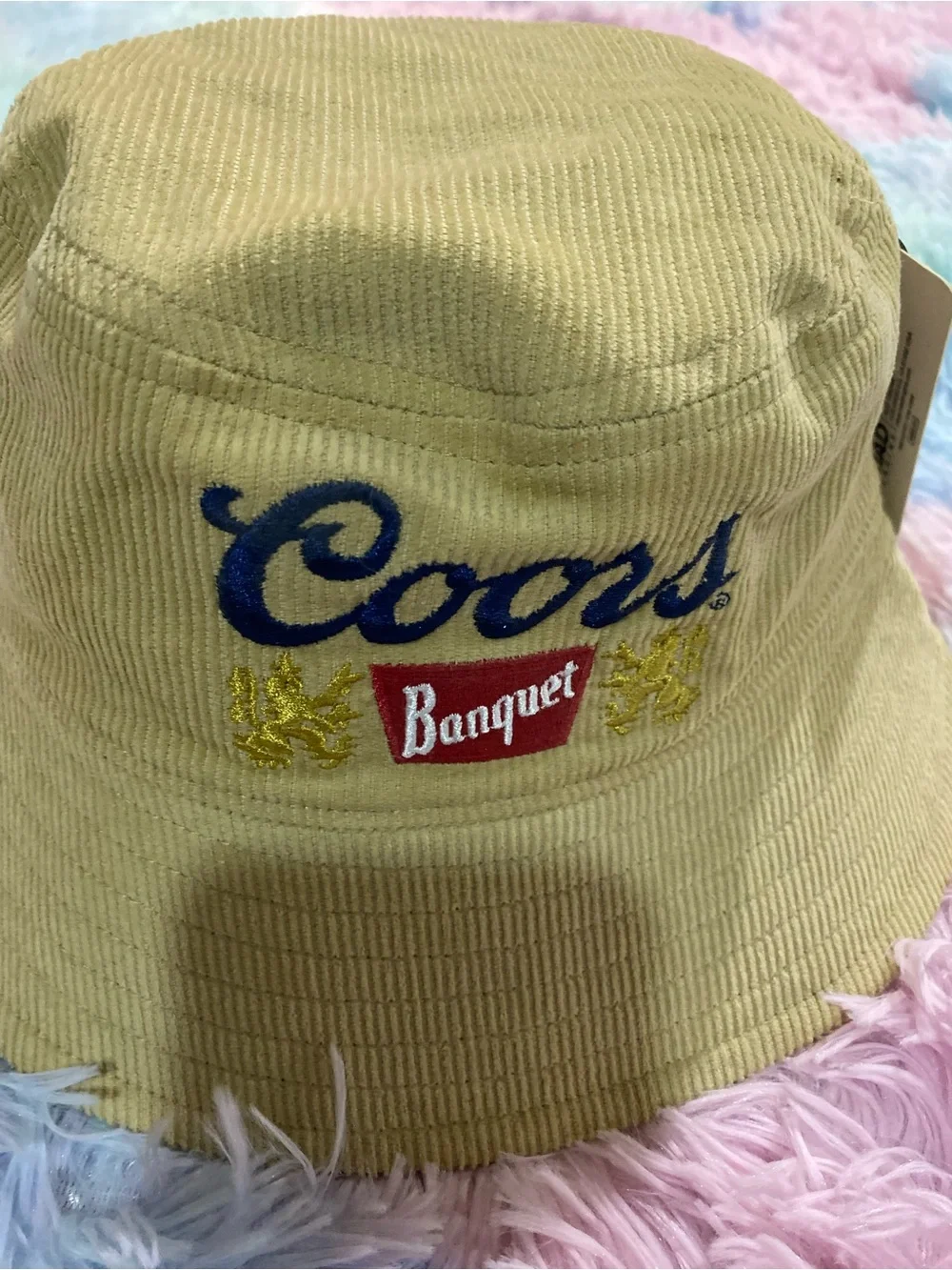 MAD Engine Coors Banquet Tan Corduroy Bucket Hat